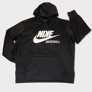 Men’s Nike Baseball XL Black Hoodie with Dri Fit